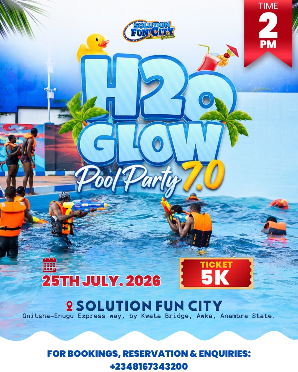 Solution Funcity Awka Pool Party event flyer
